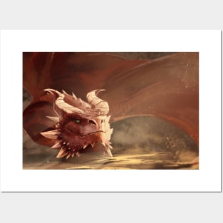 Red Dragon Print Posters and Art